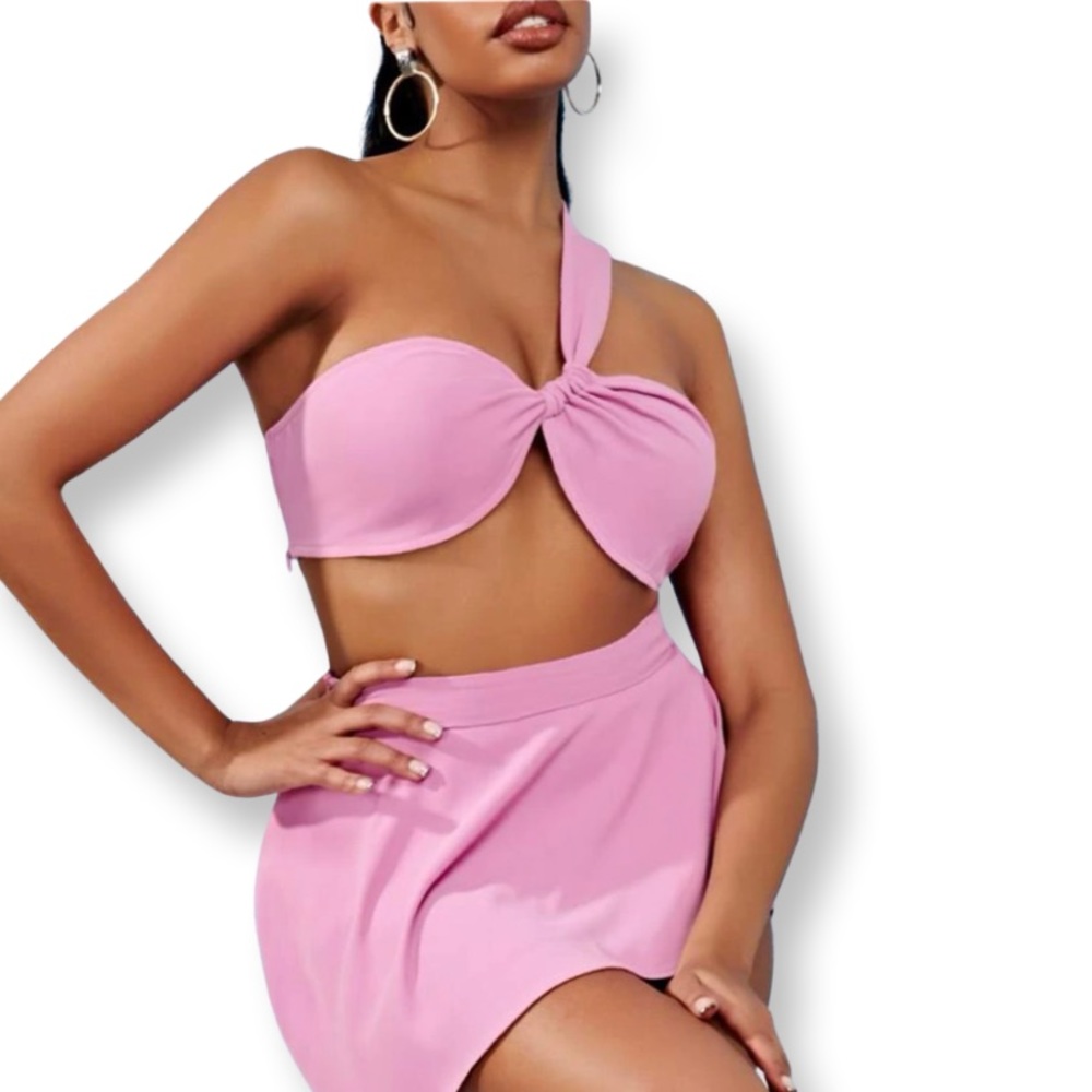 Blush Pink Skirt Set